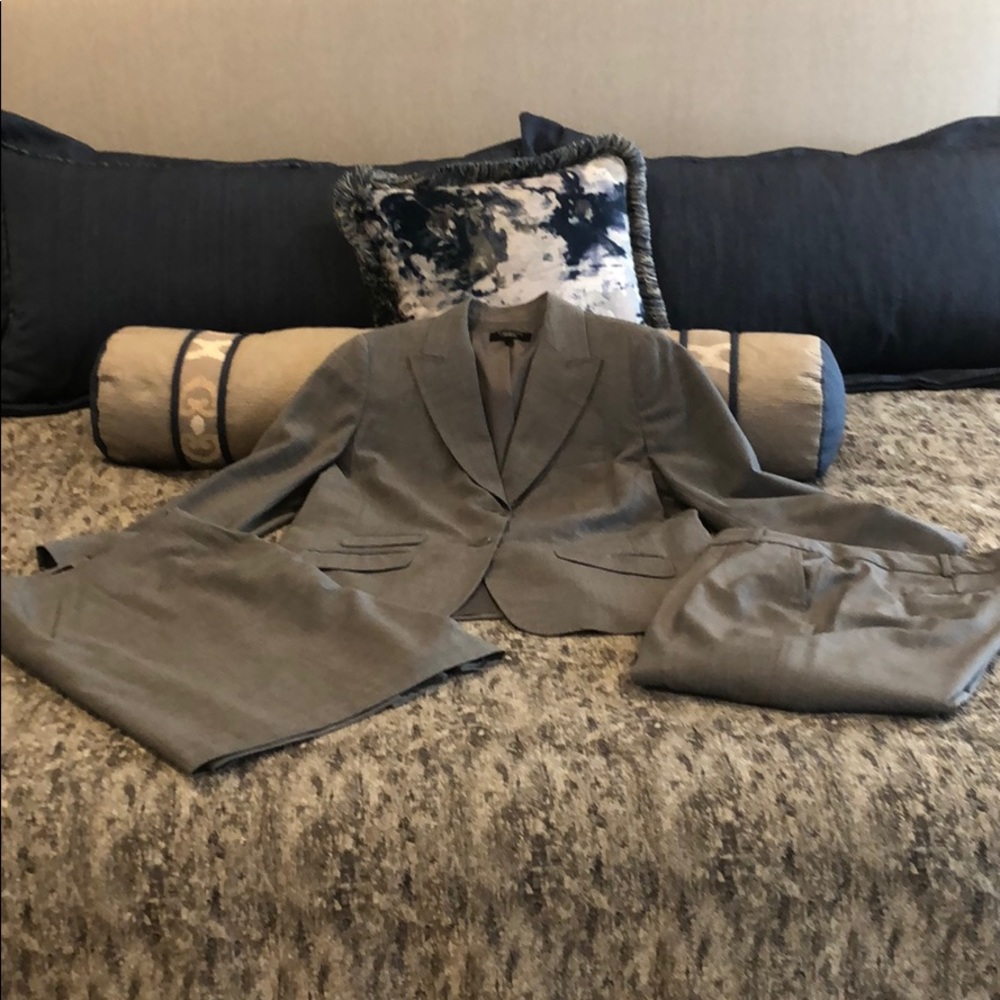 Talbots 14 WP 3-Piece Tailored Heather Gray Suit